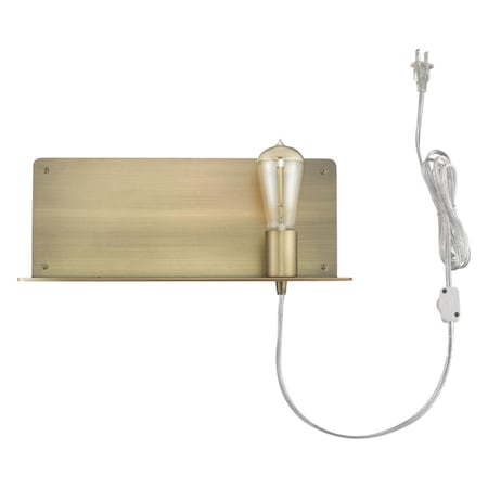 Estallar 6 x 15 x 5 in. Arris 1-Light Aged Brass Sconce ES3096342
